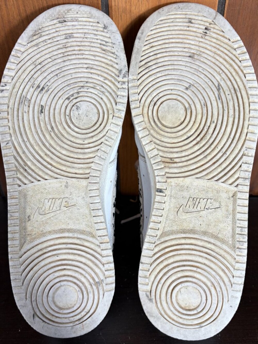Size 9 - Nike Court Vision Low Leopard Swoosh - White Womens Sneakers - Picture 9 of 11